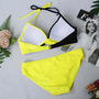 7 Colors Plus Size 3XL Halter Bikini Set Sexy Low Waist Bikini Set Swimwear Halter Top Beachwear