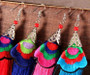 Ethnic Tibet Embroidery Long Tassel Drop Retro Bohemia Handmade Tassel Earrings