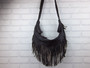 Women Handmade Leather Bag Classic Wild Tassel Crossbody Leather Bag