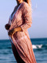 Lace Openwork Loose Beach Blouse Bikini Swimsuit Sunscreen Cardigan Beachwear Cover Up