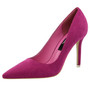 Women Shoe Purple Shoes Heel Woman Flock High Heels Women Pumps