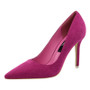 Women Shoe Purple Shoes Heel Woman Flock High Heels Women Pumps