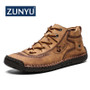 ZUNYU Leather Men Sneakers Casual Shoes