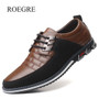 New Big Size 38-48 Oxfords Leather Men Shoes