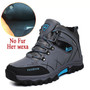 Brand Men Winter Snow Boots Warm Super Men High Quality Waterproof Leather Sneakers