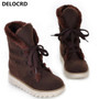 Women's Warm Snow Boots with  Thick Wool