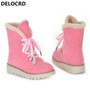 Women's Warm Snow Boots with  Thick Wool