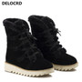 Women's Warm Snow Boots with  Thick Wool