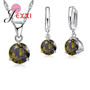 Crystal Pendant Necklace Earrings