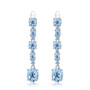 Sky Blue Topaz Gemstone Drop Earrings
