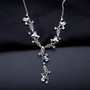 Sky Blue Topaz Romantic Gemstone Pendants Necklace