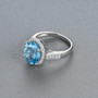 Sky Blue Topaz Natural Gemstone Ring