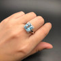 Natural Gemstone Sky Blue Topaz Ring