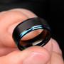 Men's Charm Wedding Band Tungsten Carbide Ring