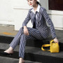 Striped Two-piece Set Blazer Pants Suits