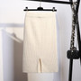 Knitted Elegant Midi Pencil Skirt