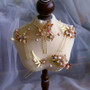 Handmade Wedding Pearls Hair Sticks Flower Tiara