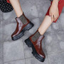 Leather Fur Winter Warm Casual Flats Shoes