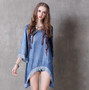 Asymmetrical CowBoy Style Denim Dress