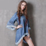 Asymmetrical CowBoy Style Denim Dress