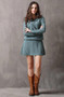 Long Sleeve A-line Vintage Sweater Dress