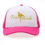 Flamingo Trucker Hat Gold Vinyl wedding party Bachelorette Baseball  team bride hats