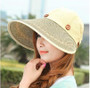 COKK Fashion Women Wide Large Brim Floppy Summer Beach A Sun Hat Straw Hat Button Cap Summer Hats For Women