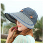 COKK Fashion Women Wide Large Brim Floppy Summer Beach A Sun Hat Straw Hat Button Cap Summer Hats For Women