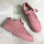 Genuine Leather Women Pink Sneakers Shoes