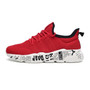 Weweya Cheap Red Sneakers Graffiti