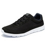 Brand Shoes Men Casual Breathable Lace-Up Walking Footwear Lightweight Comfortable Mesh Sneakers Men Sneakers Black