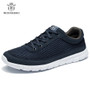 Brand Shoes Men Casual Breathable Lace-Up Walking Footwear Lightweight Comfortable Mesh Sneakers Men Sneakers Black