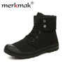 Merkmak Autumn Winter Men Canvas Boots