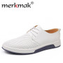 Merkmak Brand Summer Men Leather Casual Shoes