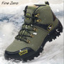 Men Waterproof Hiking Shoes Breathable Tactical Combat Army Boots