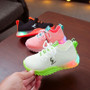 New Children Luminous Shoes Boys Girls Letter Sport Run Led Sneakers