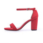 GENSHUO Women Sandals Ankle Strap Heeled Sandals