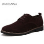 IMAXANNA Men Casual Shoes Men Genuine Leather Shoes