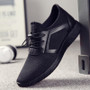 Men Knitting Mesh Breathable Flat Heel Shoes Sport Running Sneakers