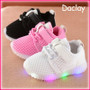 Daclay Kids Led Sports Running Shoes Mesh Sneakers Luminous shoes for 1-6 years kids