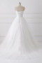 White A Line Court Train Strapless Sleeveless Lace Up Wedding Dress,Wedding Gowns W286