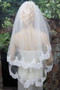 Elegant  2T Tulle Lace With Applique Wedding Veils V06