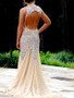 Long Custom Sparkle Open Back Rhinestone Mermaid Sexy  Prom Dresses,PD0037