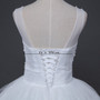 Free shipping new 2016 quality wedding dress white wedding gown bridal Sleeveless wedding dresses Bride Vestidos De Novia Y1095