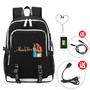 Movie Aladdin USB Charging canvas Backpack