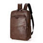 Fashion Men Laptop Waterproof PU Leather Backpack