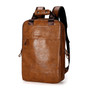 Fashion Men Waterproof PU Leather Travel Backpack