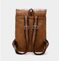 Vintage Designer Men Waterproof PU Leather Backpack