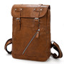 Vintage Designer Men Waterproof PU Leather Backpack