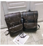 Fashion Men Waterproof Patchwork PU Leather Backpack